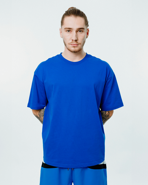 T-shirt col rond big logo -...