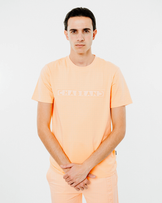 T-shirt logo encadré -...
