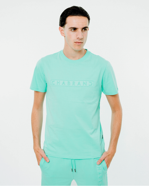 T-shirt logo encadré -...