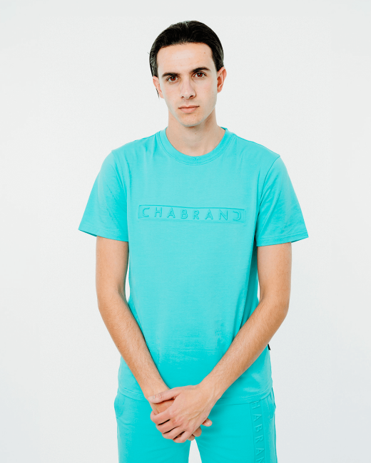 T-shirt logo encadré -...