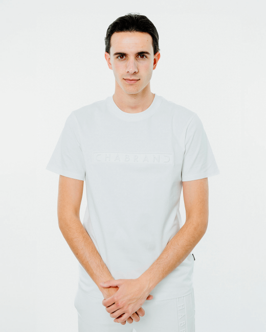 T-shirt logo encadré -...